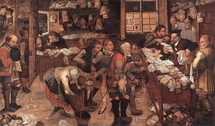 The Village Lawyer by Pieter Breughel the Younger.